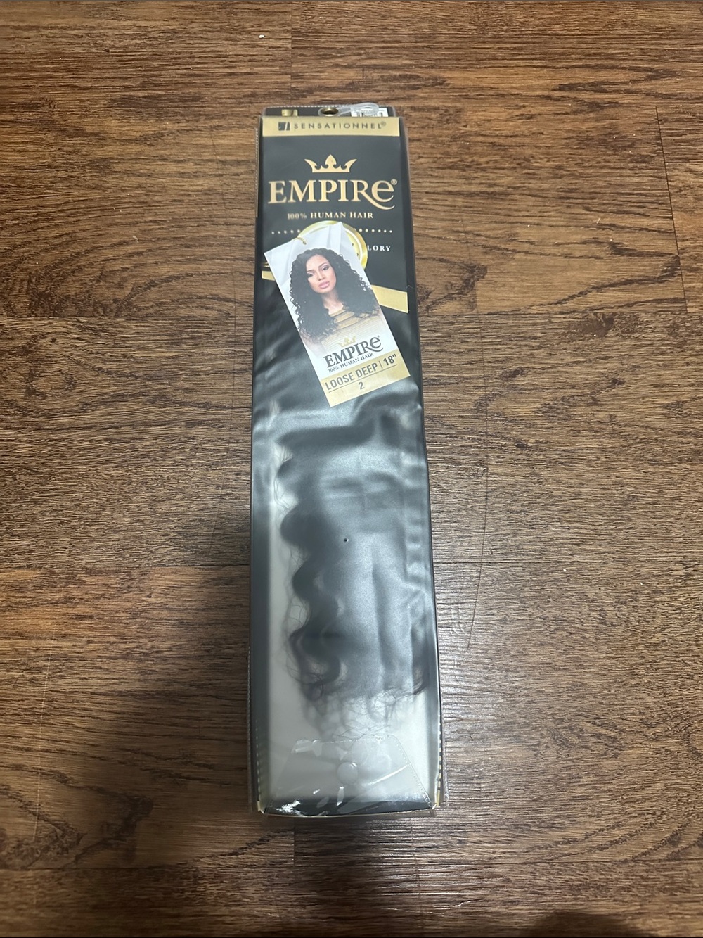 100% Human Hair Loose Deep Weave - Black
